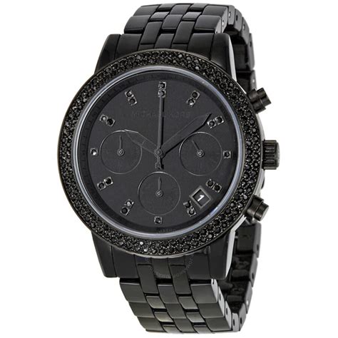 michael kors blackout chronograph ladies watch mk5527|Michael Kors Blackout Chronograph Watch .